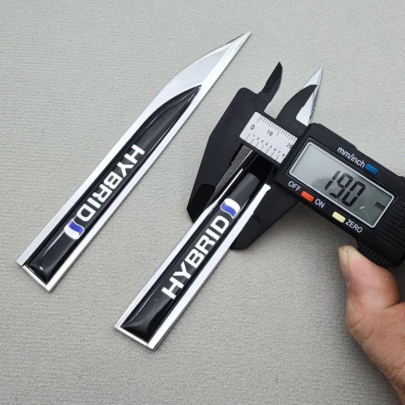 For Compatible 2PCS 3D Metal Blade Hybrid Logo Emblem Badge
