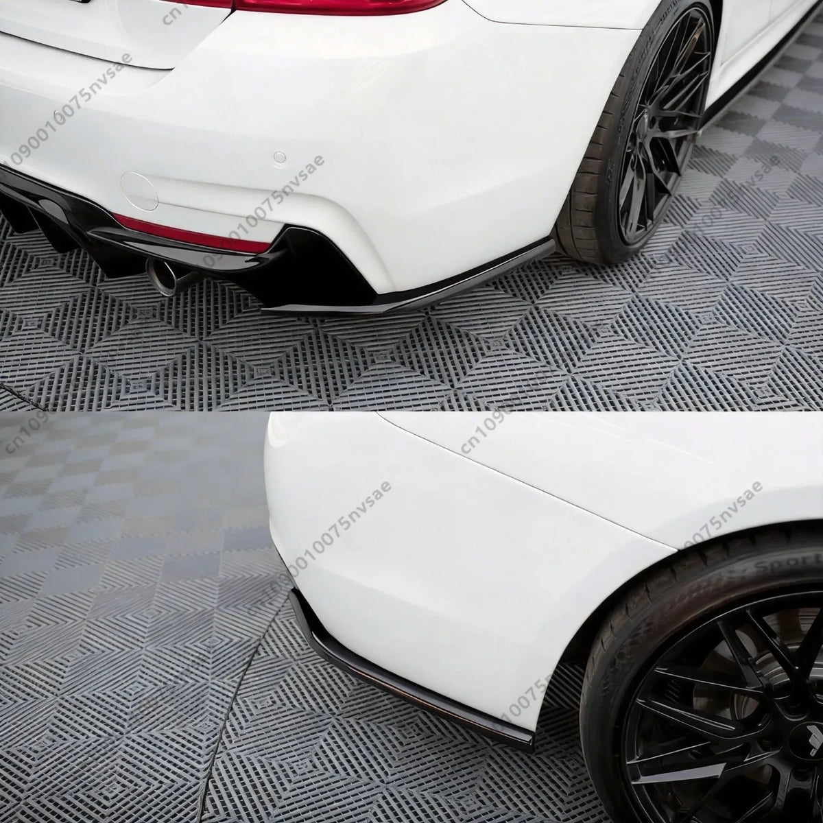 For BMW 4 Coupe M-Pack F32 Maxton Rear Side Splitters 2013-2020