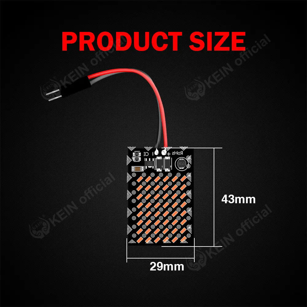 Kein 10PCS 12V 24V 48SMD Dome Panel Truck Pickup