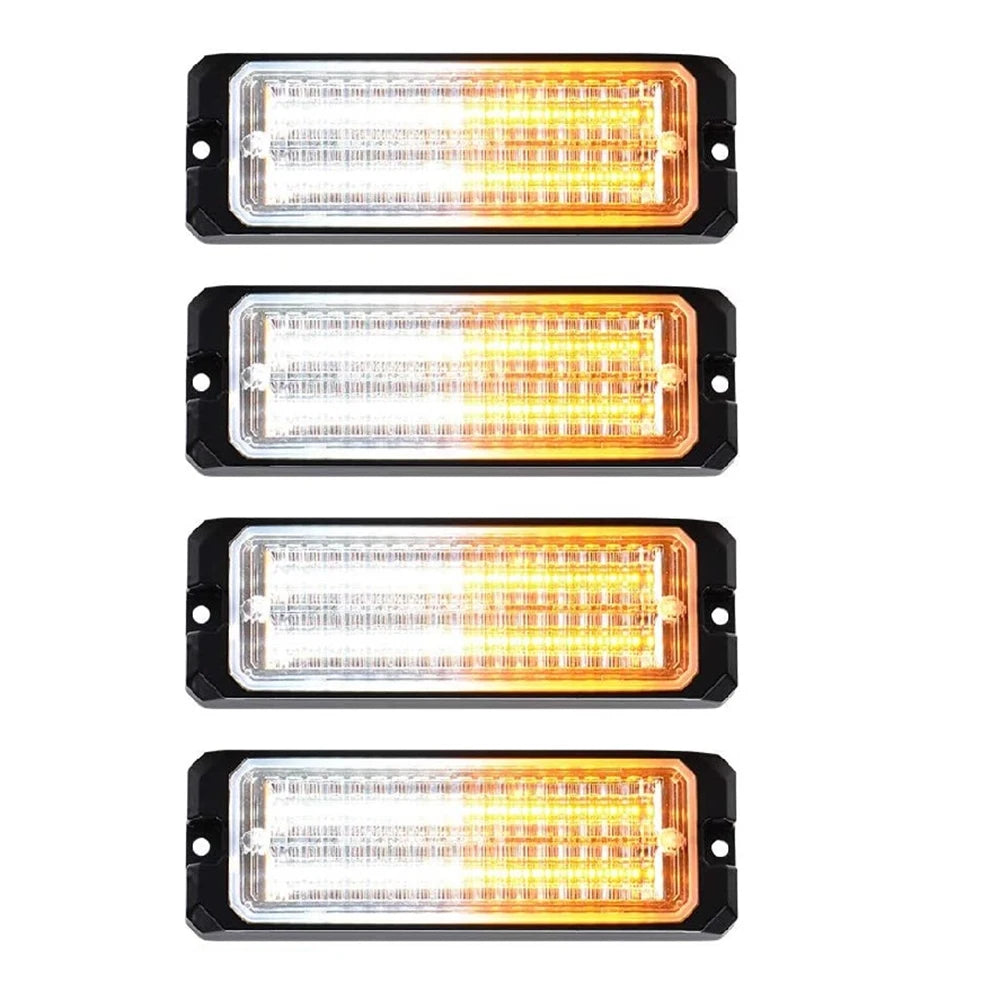 For Most Suitable Cars Suvs Vans Trucks 12v-24v Dc Strobe Black