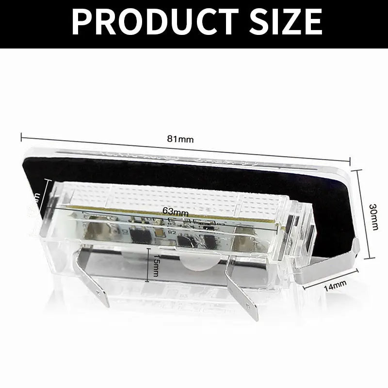 For Benz Smart Fortwo Coupe Convertible 2X18 Smd License Plate