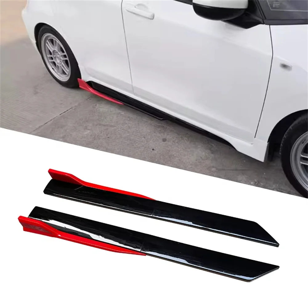 For Benz 4PCS Set Side Skirt Extensions Rocker Lip Splitters BMW