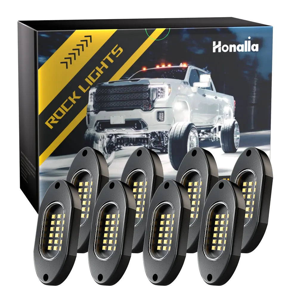 For Offroad Honalia 12 Pods Rock White 6000K IP68 Switch