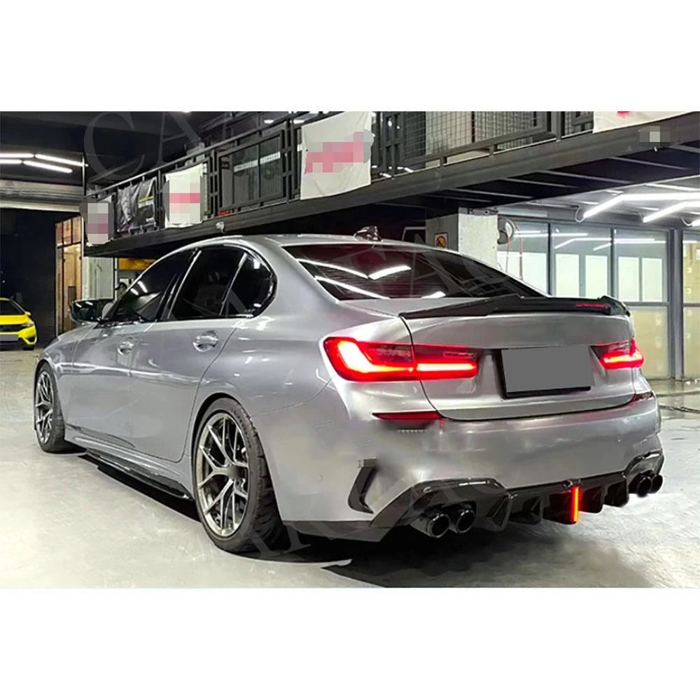 For BMW G20 G28 M Sport Carbon Fiber Rear Bumper Diffuser