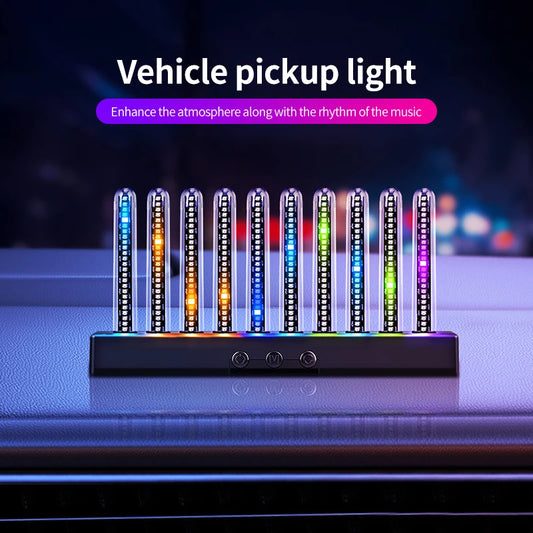 Mounted Ambient Color Display Screens Music Rhythm Minimalist