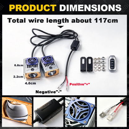 Wireless Remote Control Grille 3-color Strobe Front Grill