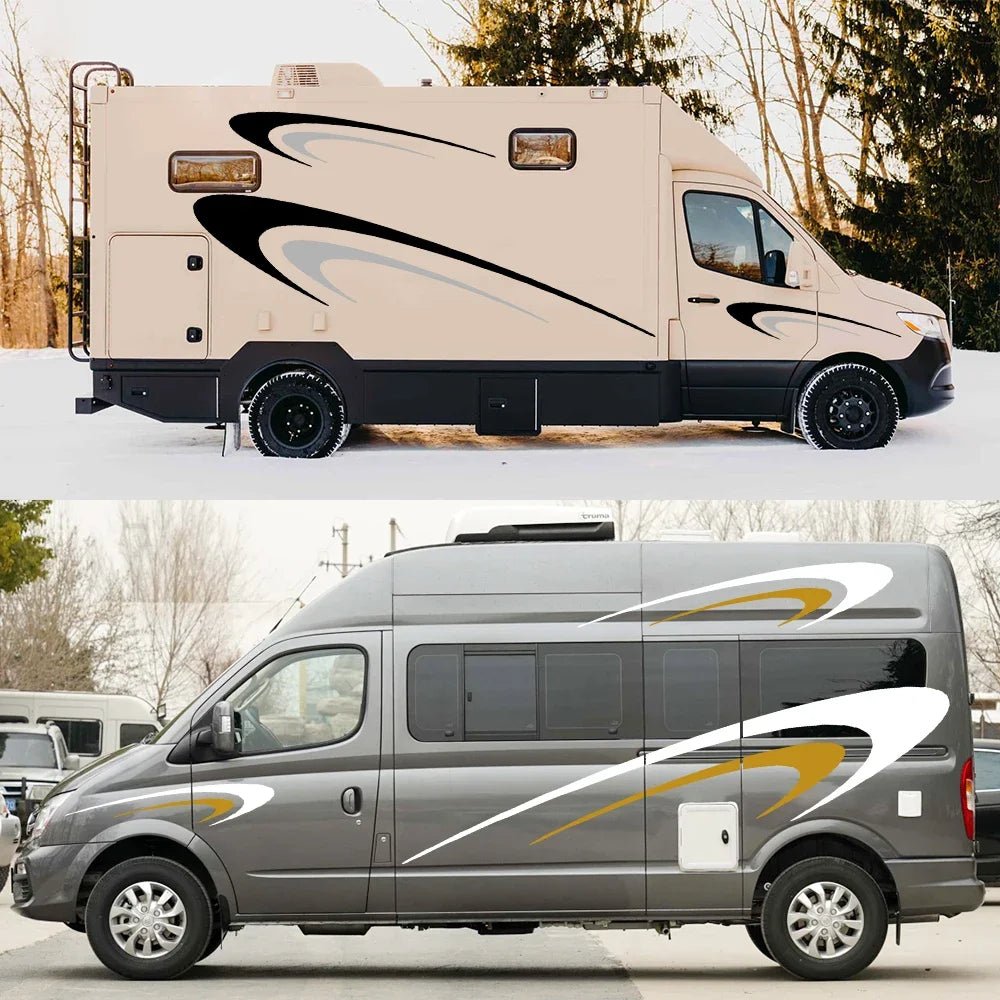 For Camper Rv Trailer Motorhome Campervans Body Graphics Side