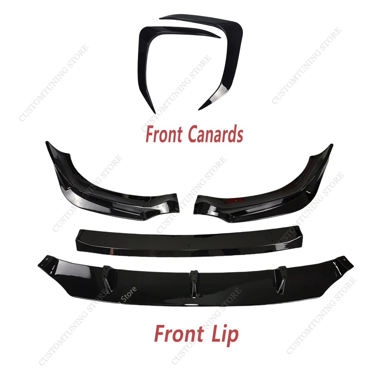 For BMW X6 G06 M50I M50D Front Bumper Splitter Lip Spoiler