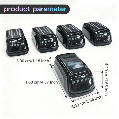 5PCS RGB Solar Cab Trucks Vibration Sensor No Drill