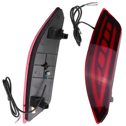 For Honda Hrv HR-V 2015-2018 Two Rear Bumper Reflector Fog Brake