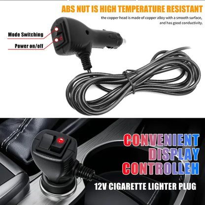 12 Dash Strobe 12V Interior Windshield Front Rear Flashing