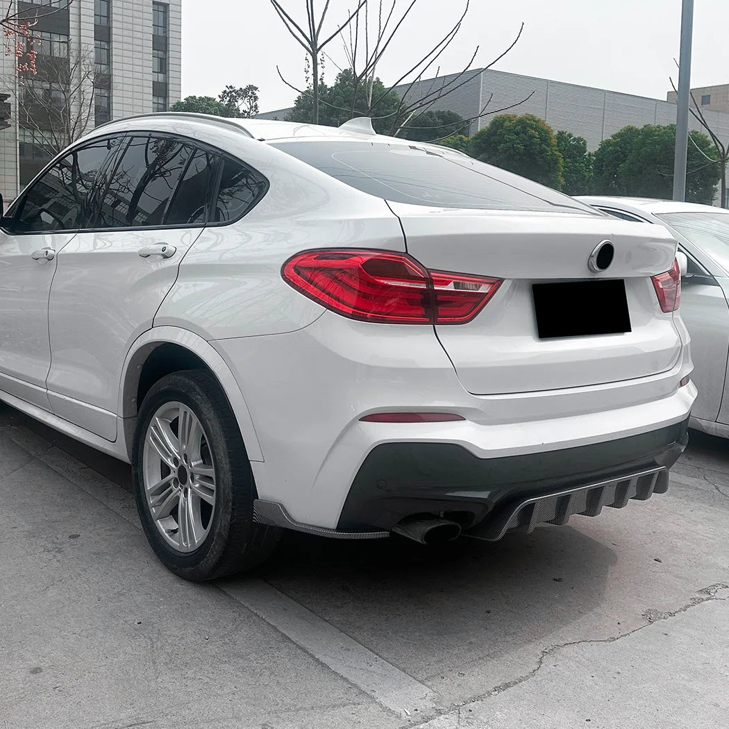 For BMW X4 F26 M Sport 2014 2018 Racing Rear Diffuser Apron Lip