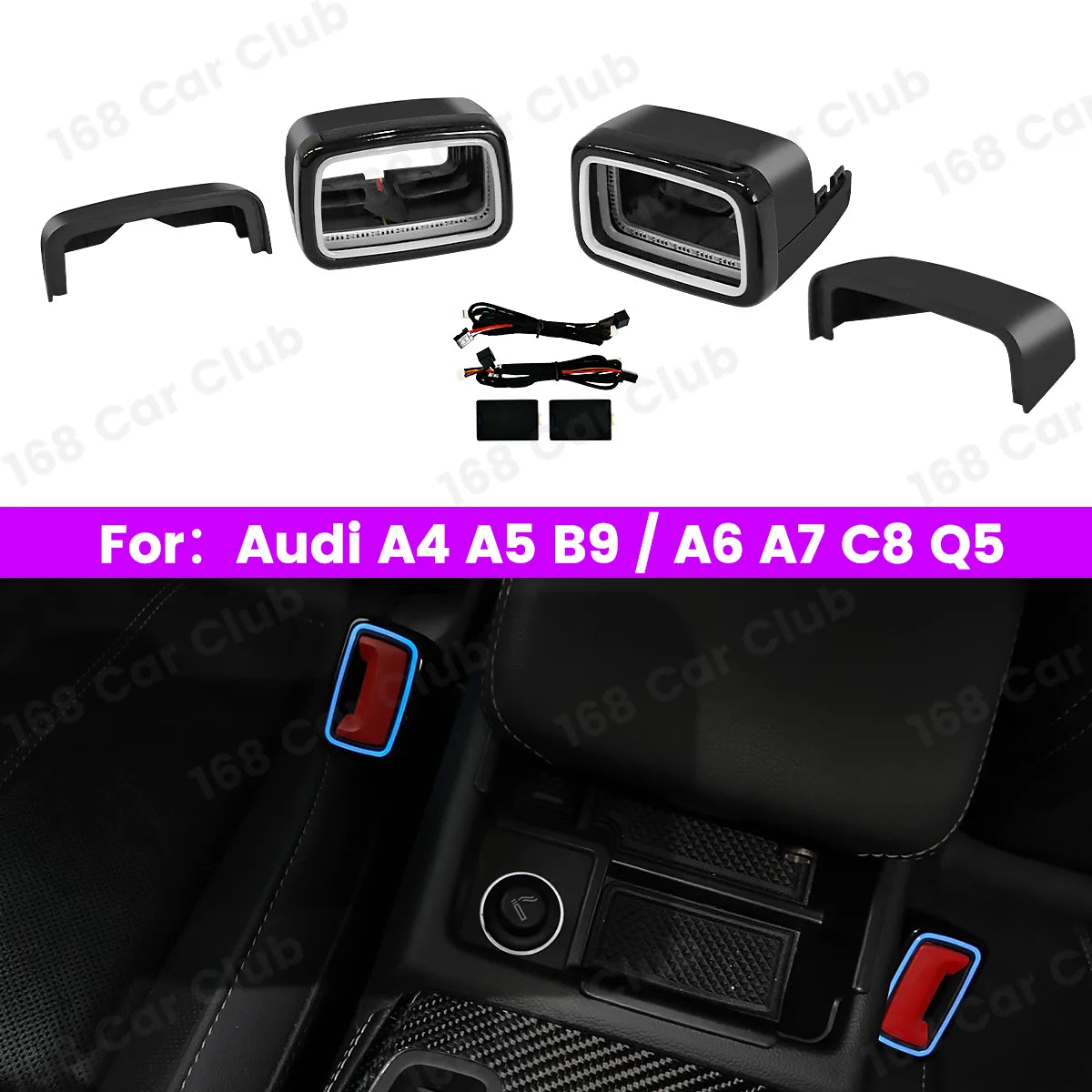 For Audi A4 A5 RS4 RS5 Color Ambient B9 A6 A7 C8 Q5 2020-2024