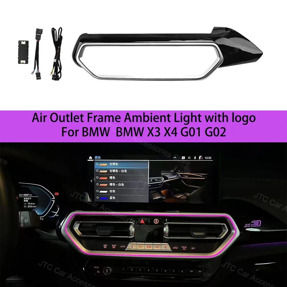 For BMW X3 G01 X4 G02 Colour Air Vent Ambient IX3 Logo Outlet