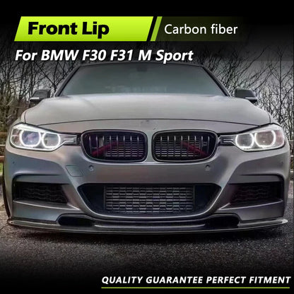 For BMW 3 Series F30 F31 Carbon Fiber Frp Black Lip 320I 328I