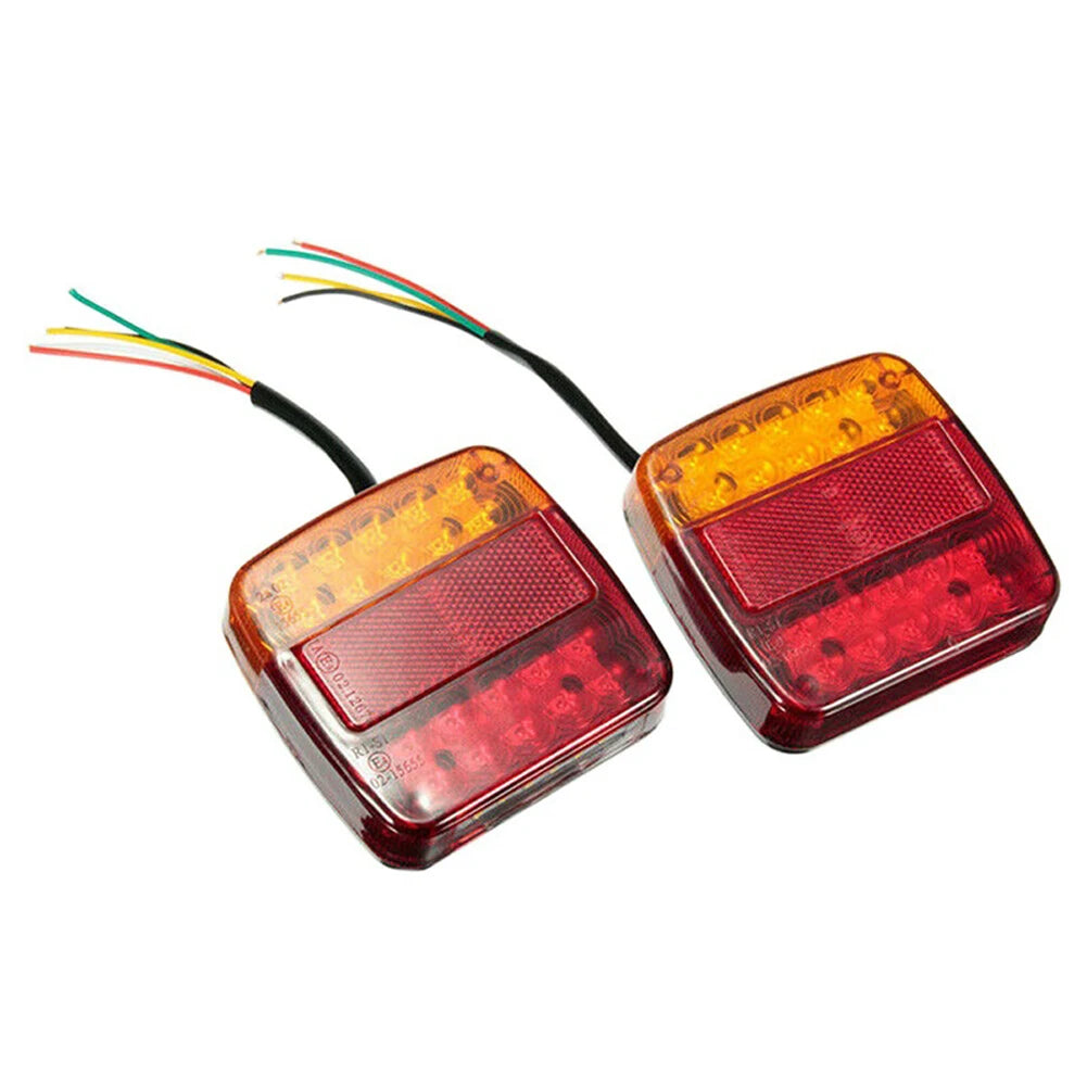 For Trailer Tcyato 2PCS Stop Tail Waterproof 12V Number Plate