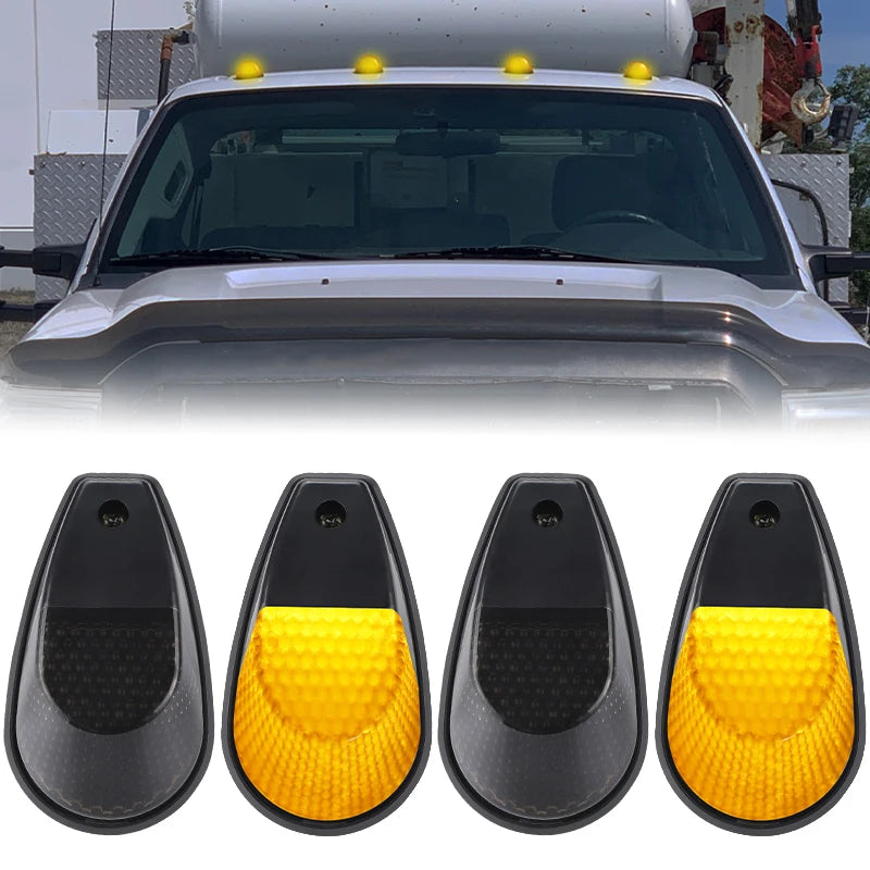 Yellow Red White Cab Roof Running Marker Warning Clearance