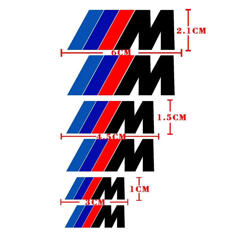 For BMW M-Sport E46 E90 F30 6PCS high-temp Tuning Decor Black