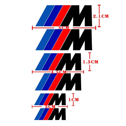 For BMW M-Sport E46 E90 F30 6PCS high-temp Tuning Decor Black