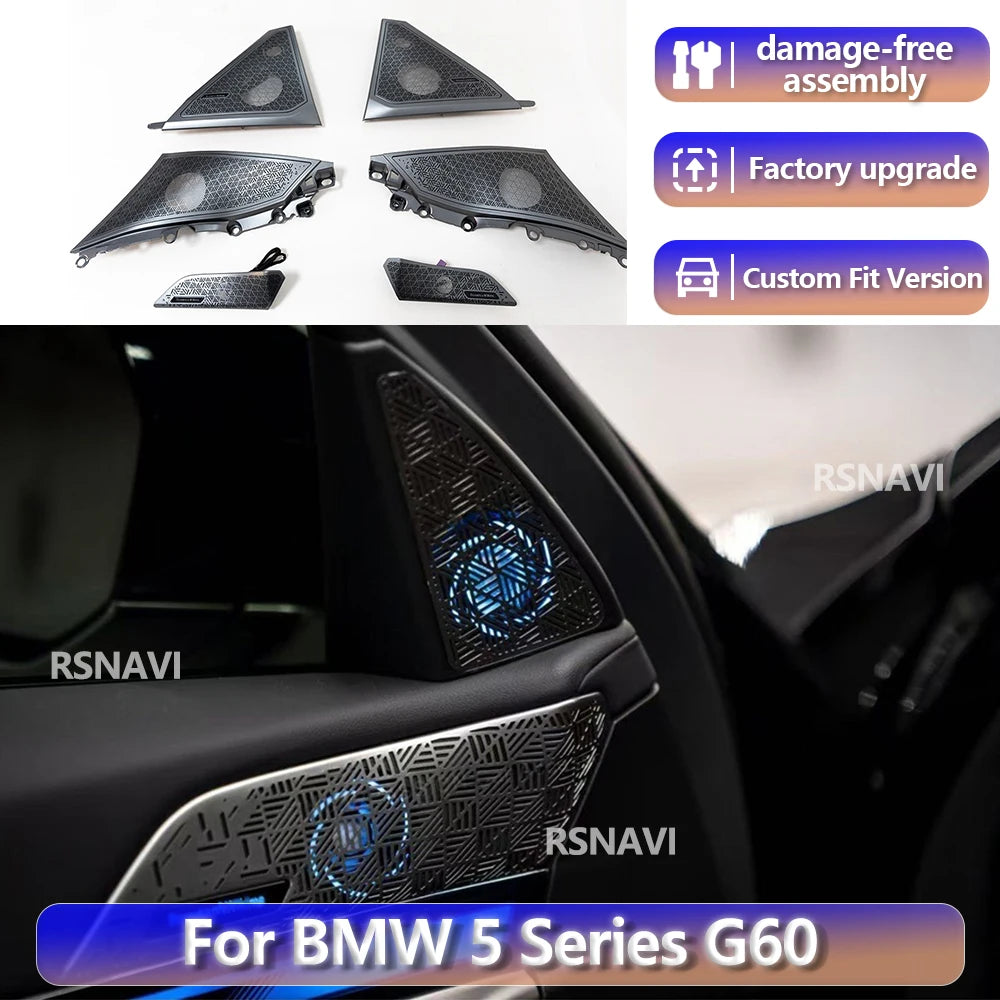 For BMW 5 Series G60 G60 RGB Color Streamer 2023 Speaker Cover