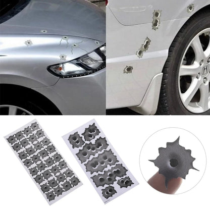 For Creative Stickers Personality Scratch Stickers Decal 3D Hole