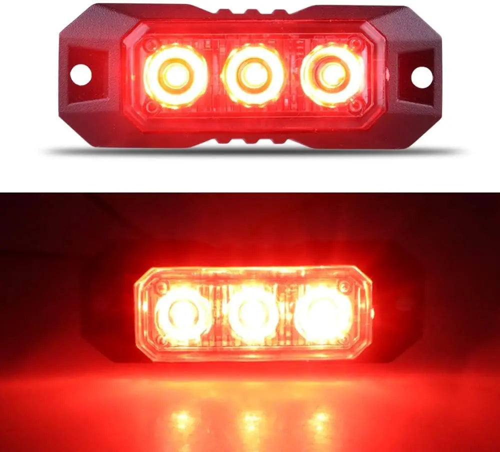 Flashing Strobe Truck MINI Grille Head Emergency Beacon Hazard