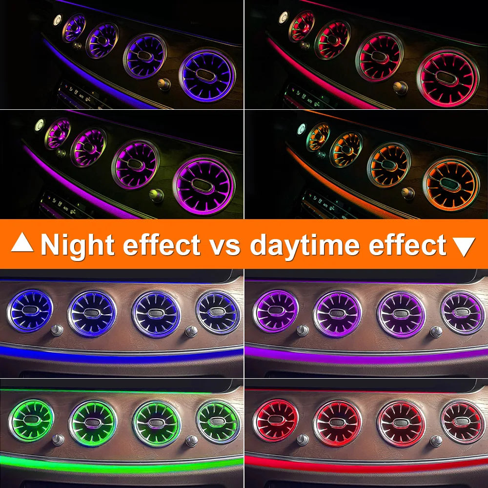 For Mercedes Benz W213 E-Class RGB Colours Air Vents Control