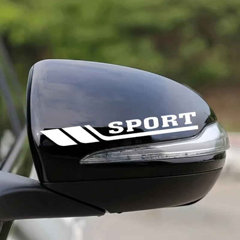 Pair Sport Door Side Stickers Mirror Decor Decal Sticker