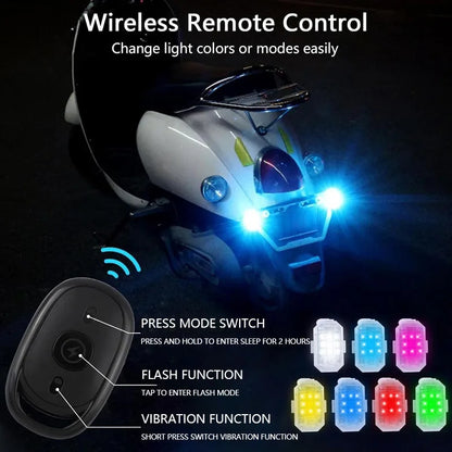 For Auto Motorcycle Bike Drones Atmosphere Strobe Wireless