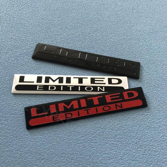 3D Aluminium Special Limited Edition Logo Sticker Trunk Badge