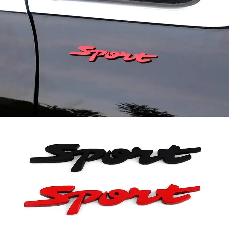 3D Metal Chrome Racing Sport Emblem Sticker Self Adhesive