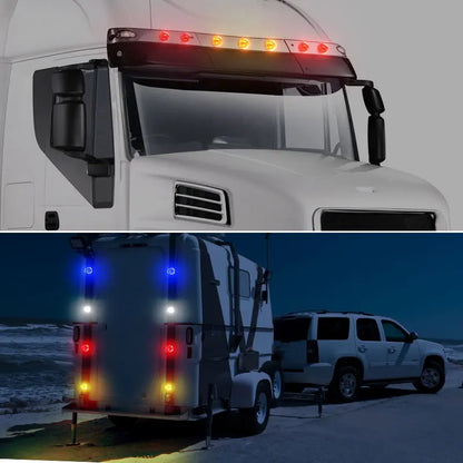 2PCS Lorry Side Truck Marker Signal Indicator Trailer Watermelon
