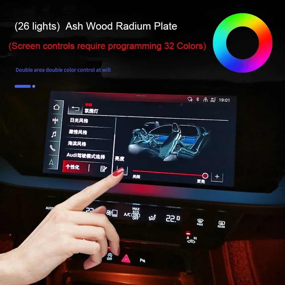 For Audi A3 8V 8Y S3 30-color RS3 2013-2025 Ambient Dashboard