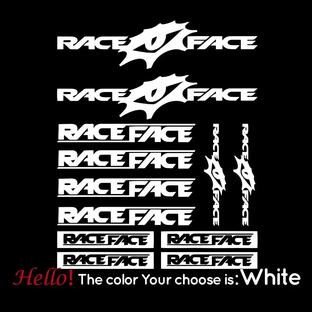 For Race Face Bike Decal Stickers Compatible Kit Bike Mtb Bmx