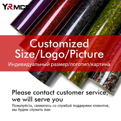 100cmx300cm Sticker Vinyl Carbon Fiber Film Ghost Gray Silver