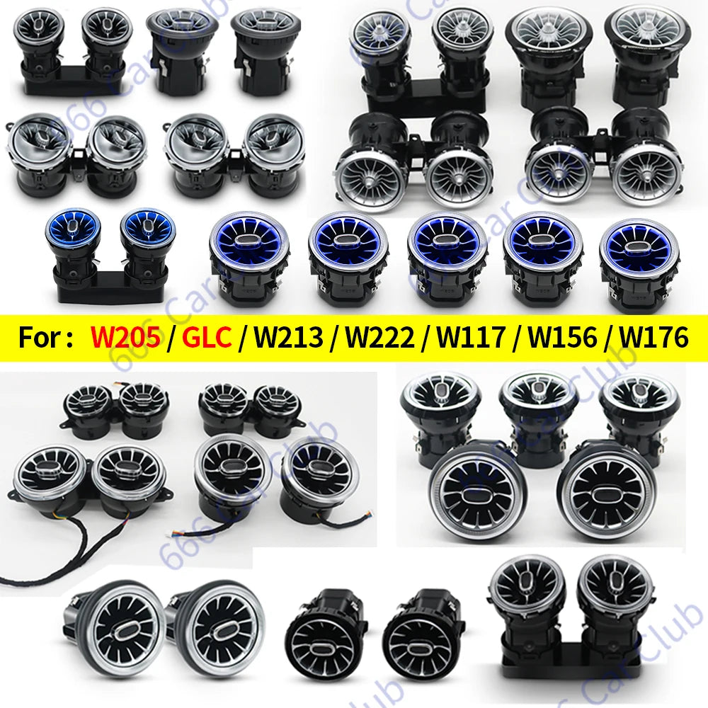 For Mercedes Benz W205 W213 W222 Colour Air Vents W117 W176 X156