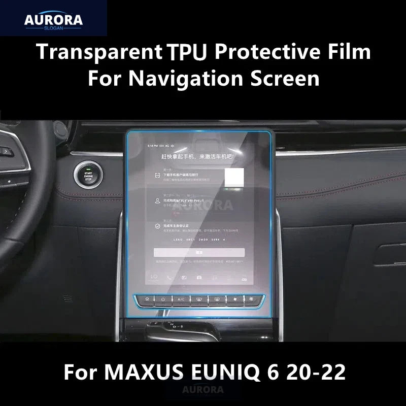 For Maxus Euniq 6 20-22 Navigation Screen Transparent Tpu