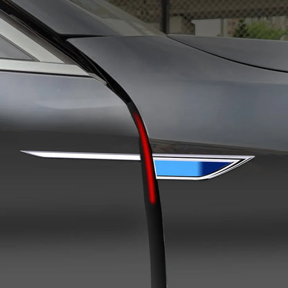 2PCS Set Body Protective Sticker Fender Side Blade Stainless