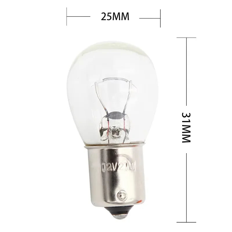 10PCS 1156 P21W ba15s 21W Halogen Warm White Bulb