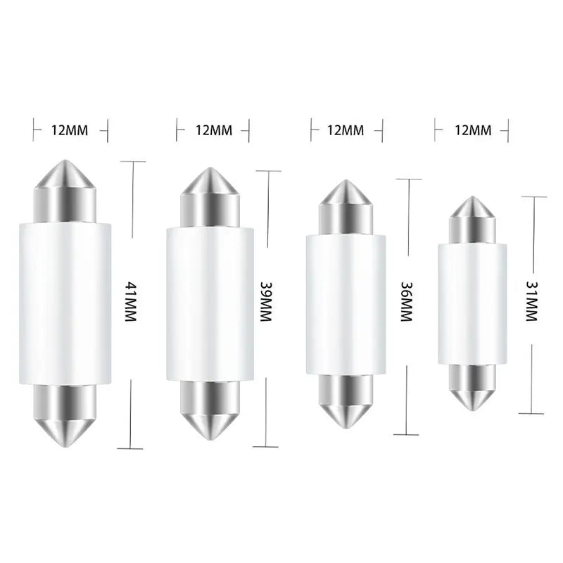 10X C5W 12V Festoon C10W Canbus 31MM 36mm39mm41mm Interior