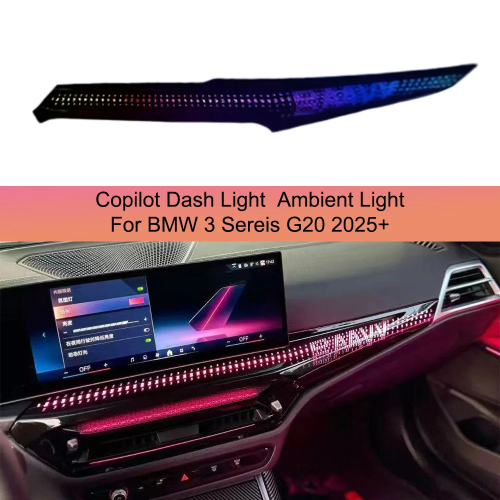For BMW 3 Sereis G20 2025+Dynamic Copilot Dash Ambient Symphony