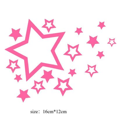 12CM Fashion Shooting Stars Vinyl Sticker Bumper Decorate