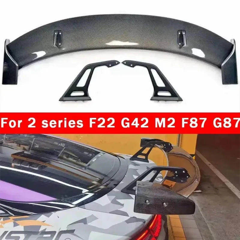 For BMW 2 Series M2 F22 F87 G87 Carbon Fiber Tail Fins Rear