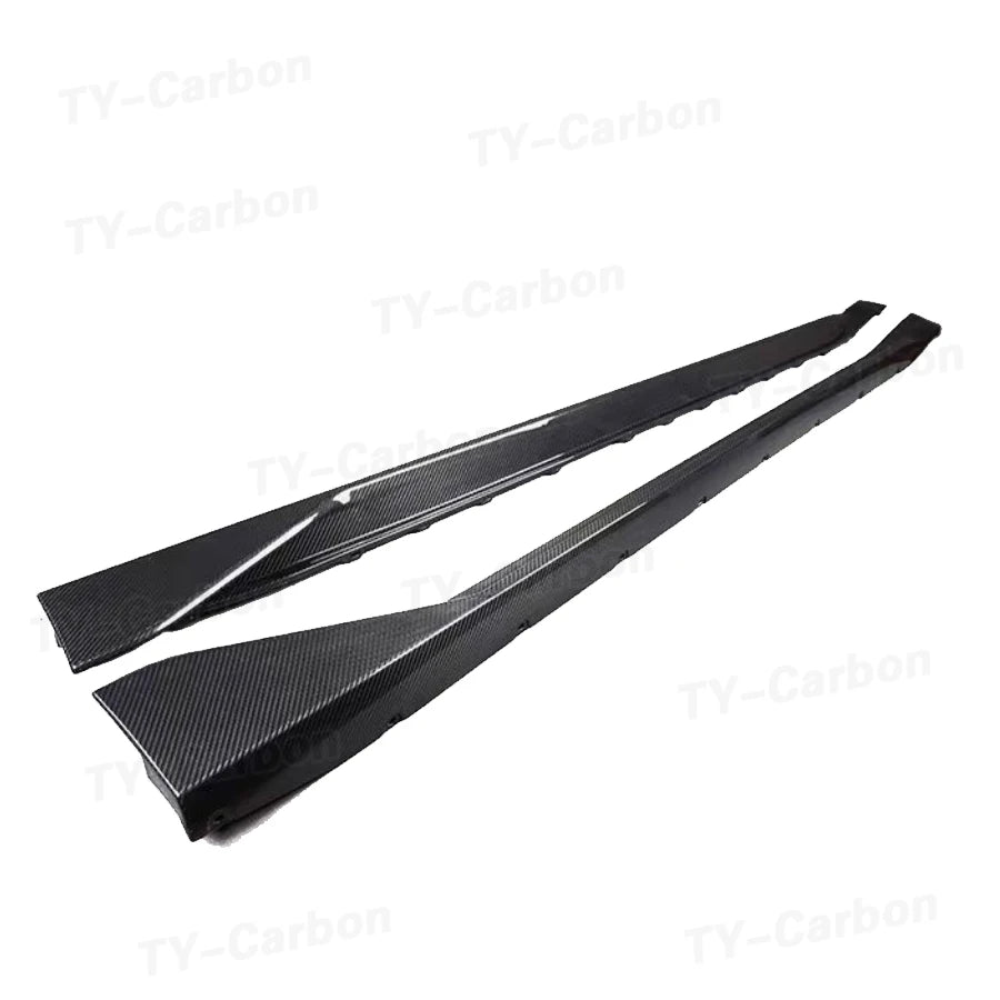 For BMW M3 G80 M4 G82 Dry Carbon Fiber Side Skirt Sill Insert