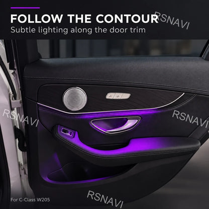 For Mercedes-Benz C-Class W205 Glc X253 64-color Ambient