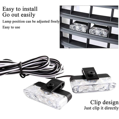 Emergency Strobe 12V Wireless Remote Control Yellow Flash Grille