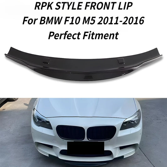 For BMW 5 Series F10 M5 2011-2016 Rpk Front Bumper Lip Spoiler