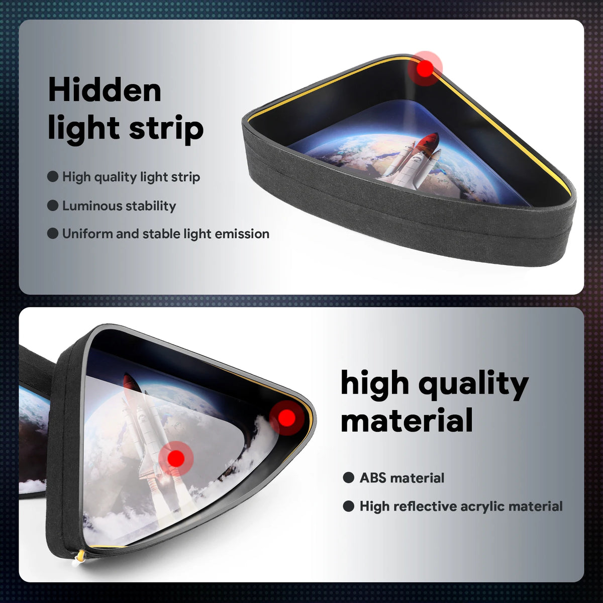 For Tesla Model 3 Y 2017–2024 RGB Rear Window Triangle Ambient