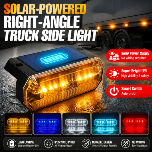 Solar Powered Warning Side Marker Vibration Sensor Safety Trucks