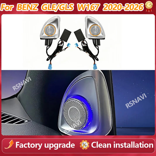 For Mercedes Benz Gle Gls W167 Colors 4D Rotating Tweeter